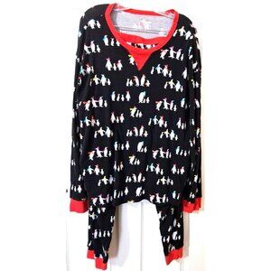 Target Wondershop Mens XXL  Multicolor Penguin Long Sleeve Pajama Set